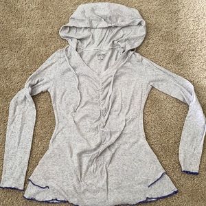 Calvin Klein cute quick dry work out top with hood